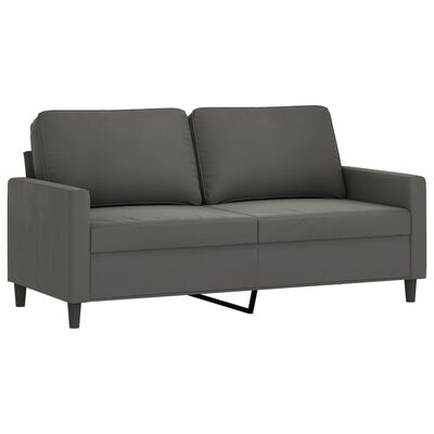 vidaXL 2-Seater Sofa Dark Gray 55.1" Velvet