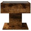 vidaXL Coffee Table Smoked oak Engineered wood, glass Medium
