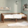 vidaXL Day Bed Honey brown Solid pine wood 3-Seater