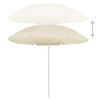 vidaXL Garden Parasol Sand Polyester, Steel UV-resistant materials