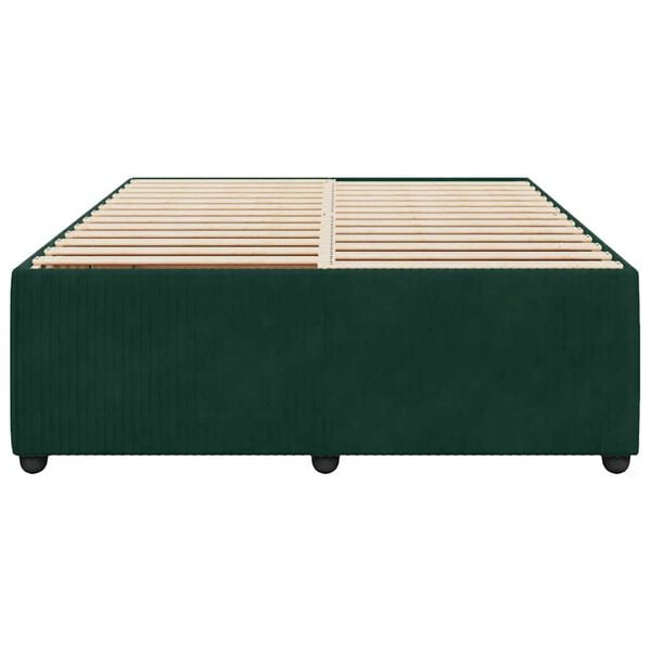 vidaXL Bed Frame Dark Green