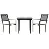 vidaXL Garden Dining Set Black