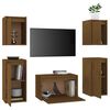 vidaXL TV Cabinet 5 Piece Set Honey brown Solid pine wood Multiple sizes
