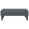 vidaXL Bench Dark gray 113 x 57 x 39 cm Velvet