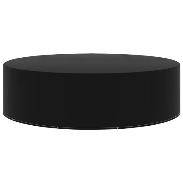 vidaXL Garden Furniture Cover Set of 2 Black Polyethylene, Aluminum