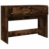 vidaXL Console Table Smoked Oak Engineered Wood 39.4 x 15.4 x 29.5 in