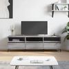 vidaXL TV Cabinet Grey Sonoma Engineered Wood and Iron