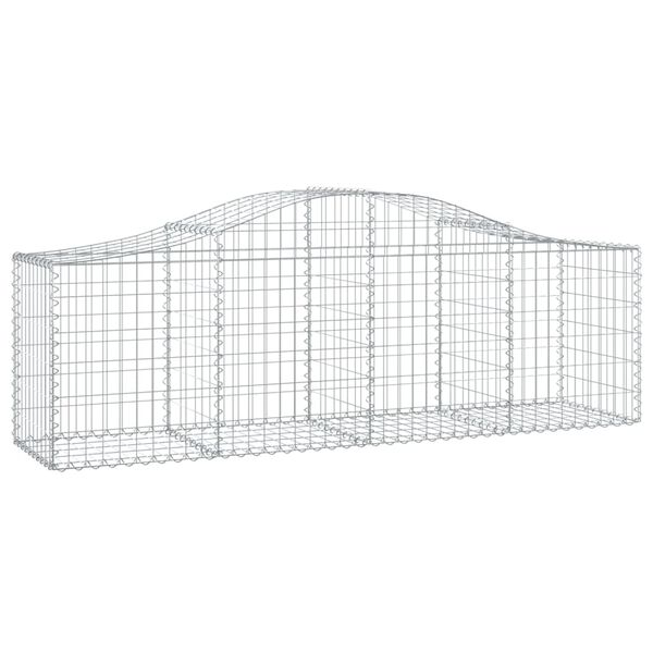 vidaXL Gabion Basket Set of 40 Silver Galvanized Iron Large Durable