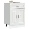 vidaXL Kitchen Base Cabinet White Engineered wood Standard