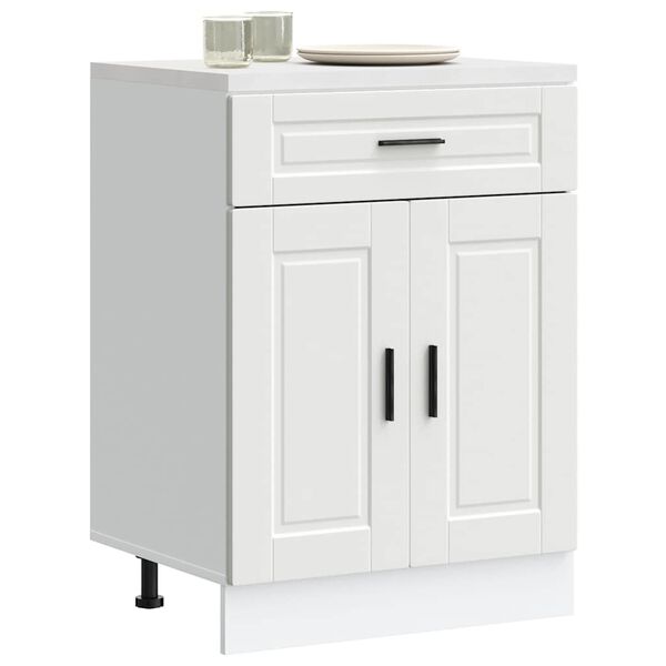 vidaXL Kitchen Base Cabinet White Engineered wood Standard