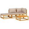 vidaXL Garden Lounge Set Taupe