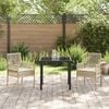 vidaXL Garden Chair 2 pcs Beige 53 x 60 x 85cm poly rattan