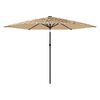 vidaXL Garden Parasol Brown
