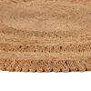 vidaXL Area Rug Natural Jute 100% Jute 47.2 in Diameter