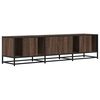 vidaXL TV Cabinet Brown oak Engineered wood, Metal Large TV Cabinet