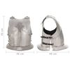 vidaXL Medieval Knight Body Armour Cuirass Replica LARP Silver Steel
