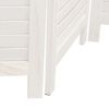 vidaXL Room Divider 4 Panels White Solid Wood Paulownia