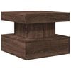 vidaXL Coffee Table Brown Oak Engineered Wood 19.7x19.7x15.7 in