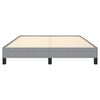 vidaXL Bed Frame Light gray Polyester Queen Bed Frame Rectangular