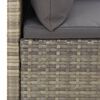 vidaXL Garden Lounge Set Grey PE Rattan Medium Modular