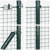 vidaXL Fence Post Green 32.81 x 1.31 ft (0.98 x 0.98 in mesh)
