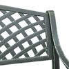 vidaXL Garden Bench Green Cast Aluminum, Cast Iron Standard