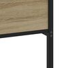 vidaXL Bed Frame Sonoma Oak Steel, Engineered Wood Double