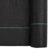 vidaXL Weed Membrane Black with green stripes Polypropylene 6.6 x 328.1 ft
