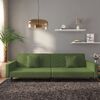 vidaXL Sofa Bed Dark Green Velvet (100% polyester) Standard