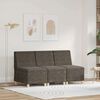 vidaXL Modular Sofa Unit Armless 3 pcs Dark Grey