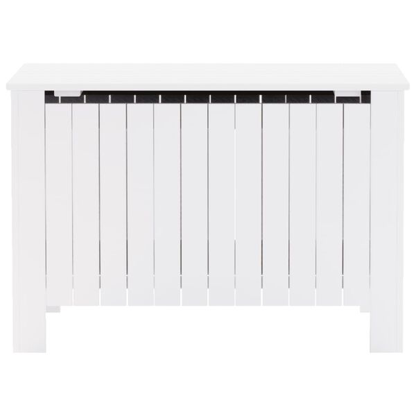 vidaXL Storage Box White Solid pine wood Medium Storage Box