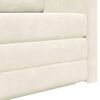 vidaXL Sofa Bed Cream 48.82 x 80.32 x 24.02 in Velvet