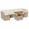 vidaXL Garden Sofa Set with Cushion Manual 8 pcs beige and cream