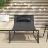 vidaXL Garden Lounger Chair Anthracite 87x74x73 cm Steel and Textilene