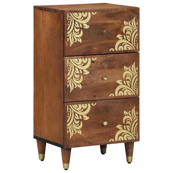 vidaXL Sideboard Brown 15.75 x 12.99 x 29.53 in Solid Mango Wood