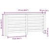 vidaXL Radiator Cover White 68.9x7.9x32.3" Engineered Wood