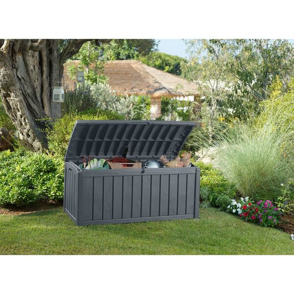 Keter Garden Storage Box Anthracite Resin Large Storage Box