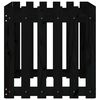 vidaXL Garden Planter Black Solid Pine Wood Medium Sturdy Planter