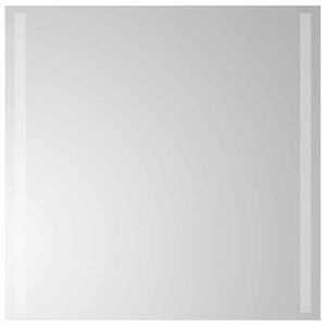 vidaXL LED Bathroom Mirror Cool White Glass 23.6 x 23.6 in Bath Mirror