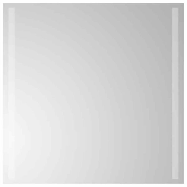 vidaXL LED Bathroom Mirror Cool White Glass 23.6 x 23.6 in Bath Mirror