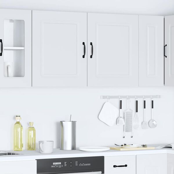 vidaXL Kitchen Wall Cabinet Set of 2 White Engineered wood
