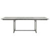vidaXL Garden Table Gray Solid Acacia Wood Large Extendable Garden Table