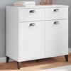 vidaXL Storage Cabinet White Engineered wood and plastic Medium