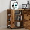 vidaXL Rolling Cabinet Old Wood Engineered Wood Medium Rollable