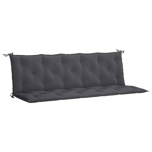 vidaXL Garden Bench Cushion Set of 2 Anthracite