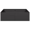 vidaXL Planter Black Cold-rolled Steel Large Decorative Inlays Planter