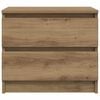 vidaXL Bedside Cabinet Artisan oak Engineered wood Medium