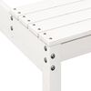 vidaXL Picnic Table White Solid Pine Wood Medium Durable Picnic Table
