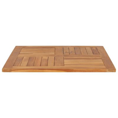 vidaXL Table Top Solid Teak Wood Square 31.5"x31.5"x1"