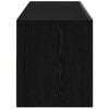 vidaXL TV Cabinet Black Oak 47.24 x 13.78 x 15.75 in Engineered Wood